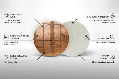 Podložka pod svíčku kulatá Textura dřeva