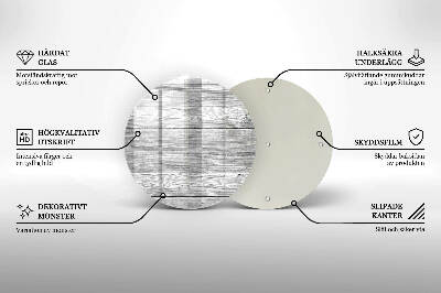 Podložka pod svíčku kulatá Staré dřevěné prkno