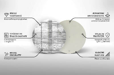 Podložka pod svíčku kulatá Staré dřevěné prkno