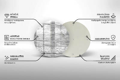 Podložka pod svíčku kulatá Staré dřevěné prkno