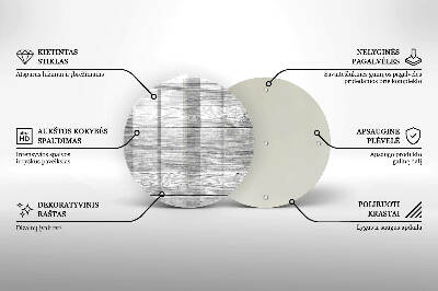 Podložka pod svíčku kulatá Staré dřevěné prkno