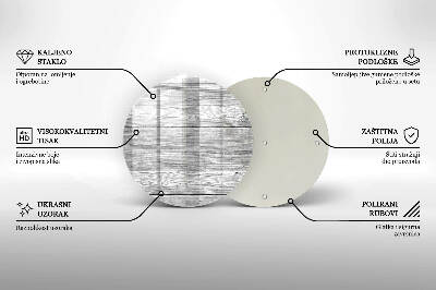 Podložka pod svíčku kulatá Staré dřevěné prkno