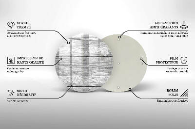 Podložka pod svíčku kulatá Staré dřevěné prkno