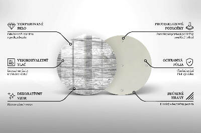 Podložka pod svíčku kulatá Staré dřevěné prkno