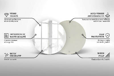 Podložka pod svíčku kulatá Moderní mramor