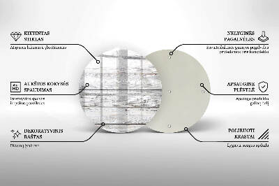 Podložka pod svíčku kulatá Lehká dřevěná prkna