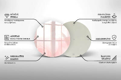 Podložka pod svíčku kulatá Pozadí pastelové růže