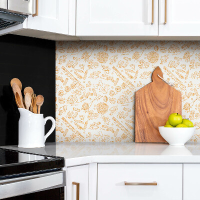 Nástěnný panel do kuchyně Motiv žlutých těstovin