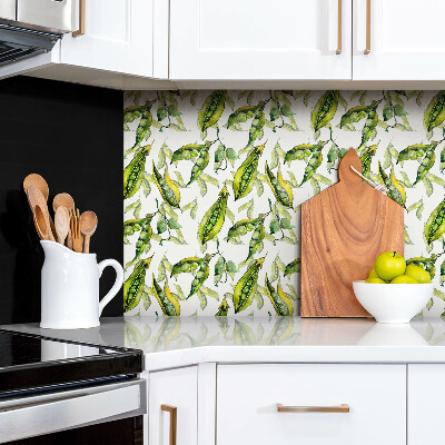 Nástěnný panel do kuchyně Zelený hrášek