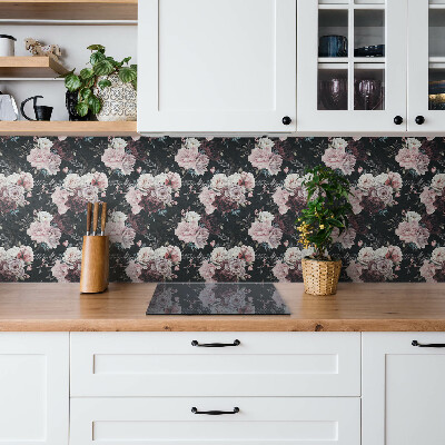 Obkladový panel do kuchyně barevné květy