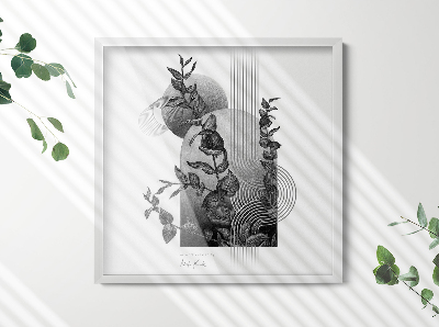 Bílý fotorámeček na zeď 50x50 cm