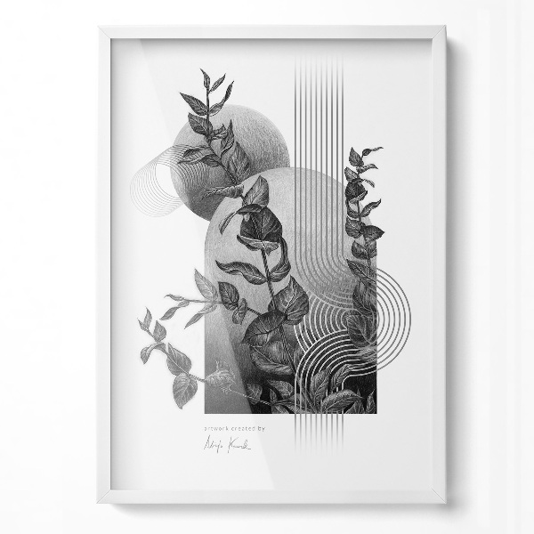 Bílý závěsný fotorámeček 50x70 cm