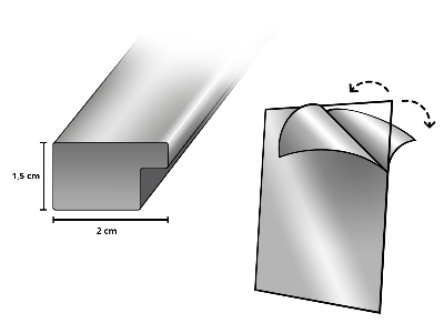 Bílý designový fotorámeček 60x80 cm