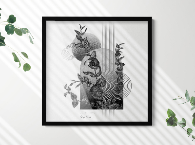 Černý fotorámeček na zeď 50x50 cm