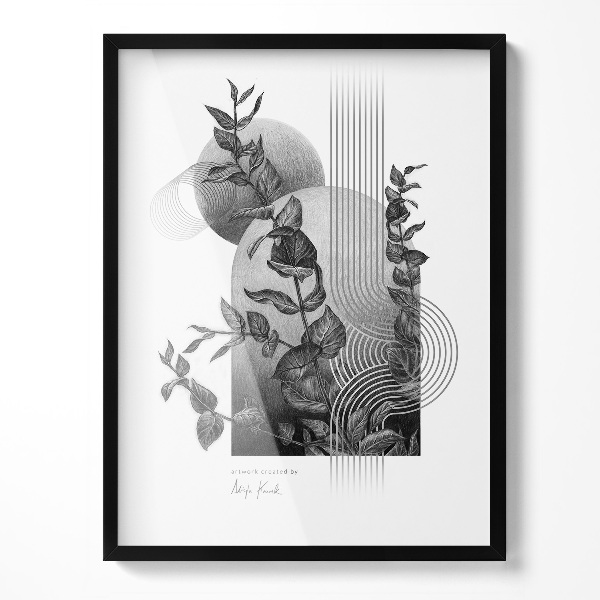 Černý designový fotorámeček 60x80 cm