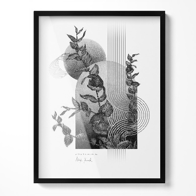 Černý designový fotorámeček 60x80 cm