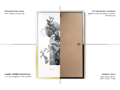 Černý designový fotorámeček 60x80 cm