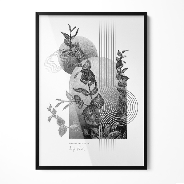 Černý fotorámeček na stěnu 70x100 cm