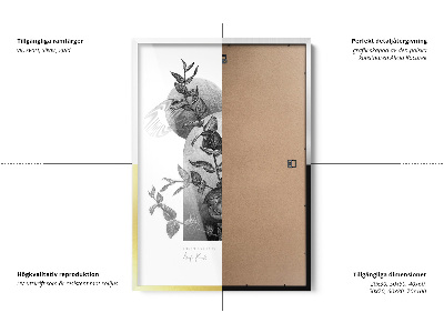 Černý fotorámeček na stěnu 70x100 cm