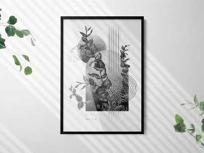 Černý fotorámeček na stěnu 70x100 cm