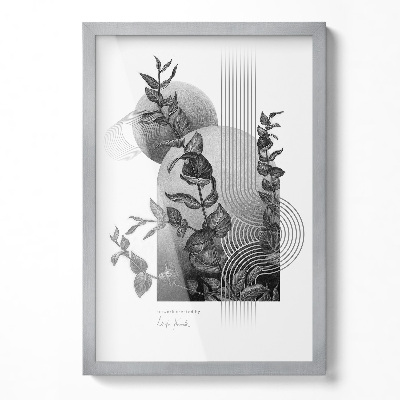 Stříbrný fotorámeček na zeď 40x60 cm