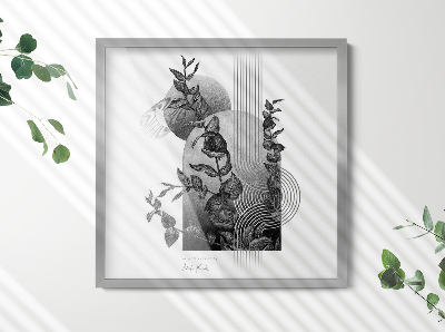 Stříbrný závěsný fotorámeček 50x50 cm