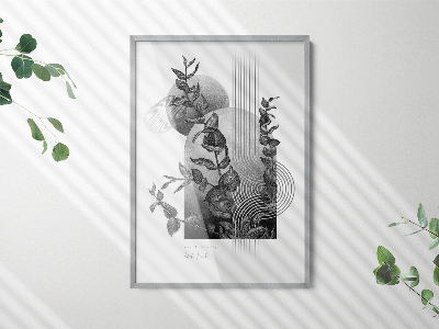 Stříbrný designový fotorámeček 70x100 cm