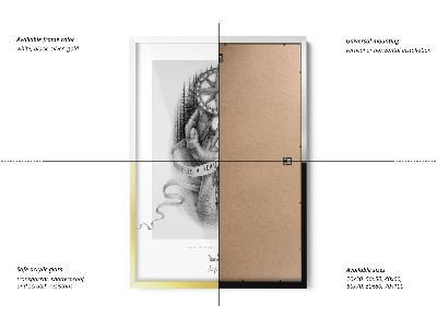 Stříbrný designový fotorámeček 70x100 cm