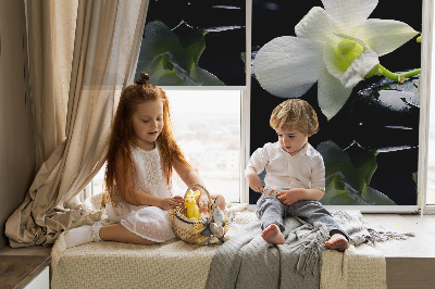 Okenní roleta vnitřní s motivem orchidejí a elegantním designem