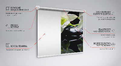 Okenní roleta vnitřní s motivem orchidejí a elegantním designem
