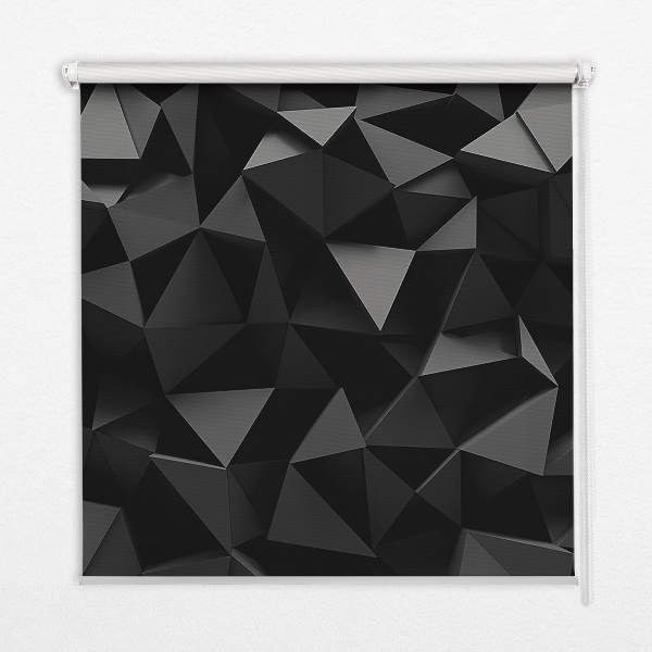 Okenní roleta vnitřní v černém provedení origami