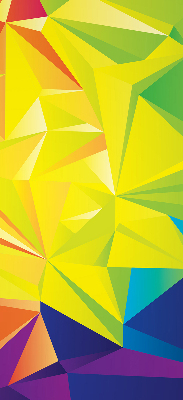 Okenní roleta vnitřní v barevném origami vzoru