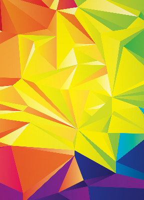 Okenní roleta vnitřní v barevném origami vzoru