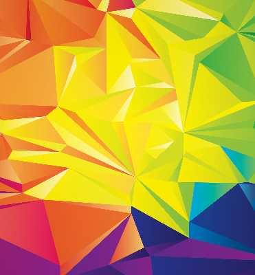 Okenní roleta vnitřní v barevném origami vzoru