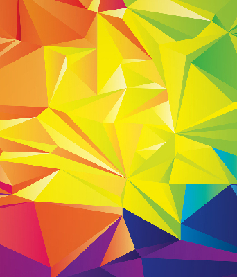 Okenní roleta vnitřní v barevném origami vzoru