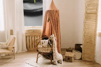 Okenní roleta vnitřní s motivem orchidejí na kamenech