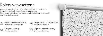 Okenní roleta vnitřní s motivem propojených teček