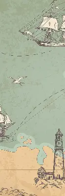 Okenní roleta vnitřní pro mapu oceánu