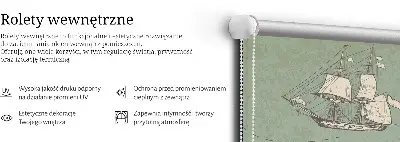 Okenní roleta vnitřní pro mapu oceánu