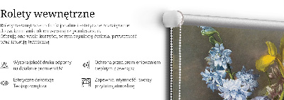 Látková roleta s motivem kytice květin