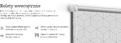 Okenní roleta s motivem 3D kostek