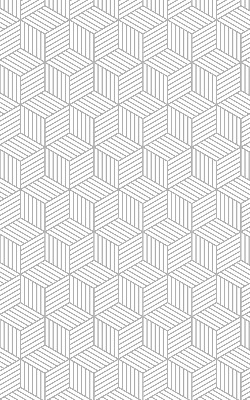 Okenní roleta s motivem 3D kostek
