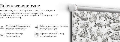 Okenní roleta v odstínu šedých lišek