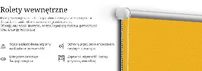 Okenní roleta vnitřní pomerančová