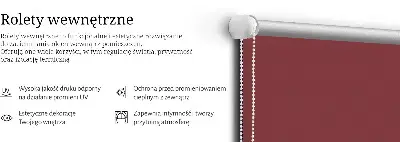 Okenní roleta v bordó barvě