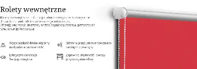 Okenní roleta červená
