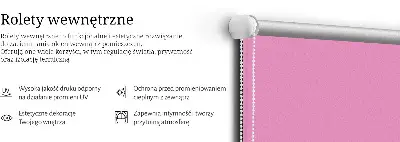 Okenní roleta vnitřní růžová
