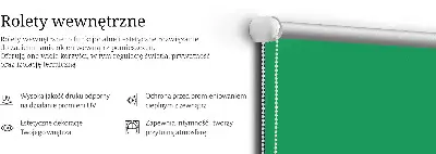 Okenní roleta zelené barvy