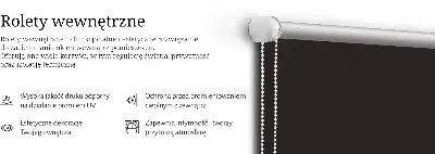 Látková roleta černý