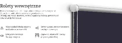 Okenní roleta černá